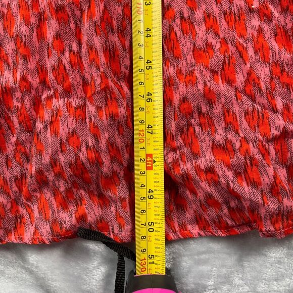 Joie Dress Womens Large Red Tea Rose Floral Relaxed Fit Sleeveless V-neck Casual - Picture 10 of 16